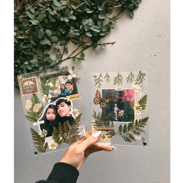 Khung ảnh acrylic kết hợp với hoa khô by TheHerbie