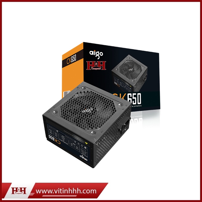 Nguồn Máy Tính AIGO 650W CK650 - New100%, BH36T, Hàng Chính Hãng