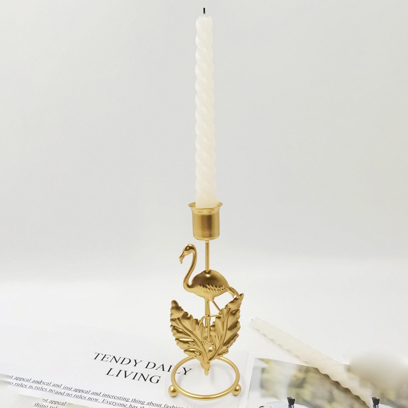 Giá Đỡ Nến Hình Chiếc Lá Bằng Sắt Phong Cách Bắc Âu Độc Đáo Trang Trí Nhà Cửa / Tiệc Cưới