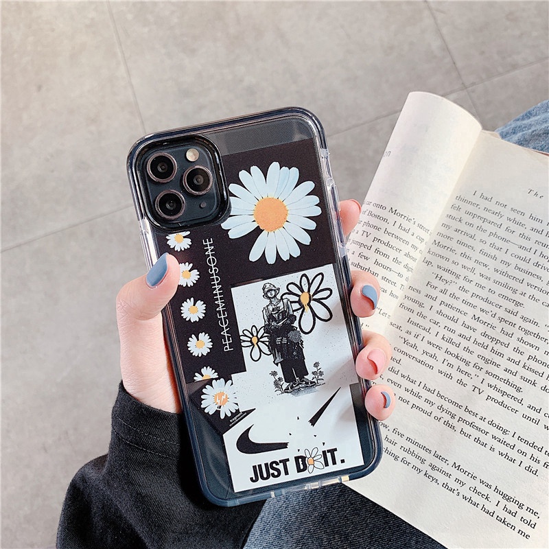 Ốp điện thoại mềm trong suốt in họa tiết chống rơi cho Iphone 11 11pro Max 7 8 8plus XR XS MAX