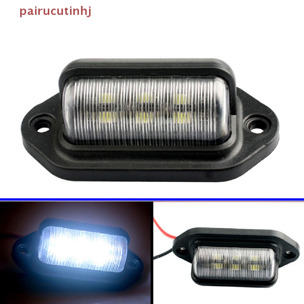 1 Cặp Đèn LED 6 Bóng 12V Chống Nước Gắn Biển Số Xe Hơi Xe Tải