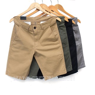 Quần Short Nam Chất Vải Kaki dày dặn cao cấp, co giãn thoải mái