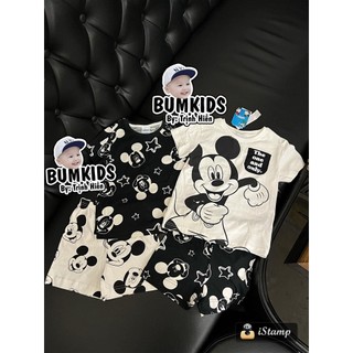 B716- SET 2 BỘ ĐÙI MICKY ĐEN TRẮNG