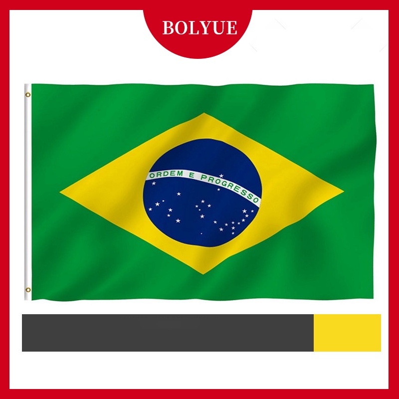 Cờ Brazil 90 * 150cm 60 * 90cm Cờ 3 * 5Feet