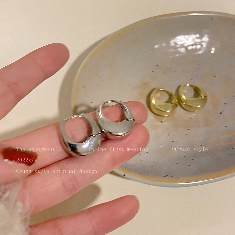 Bông Tai Hình Tròn Phong Cách Cổ Điển Cho Nữ