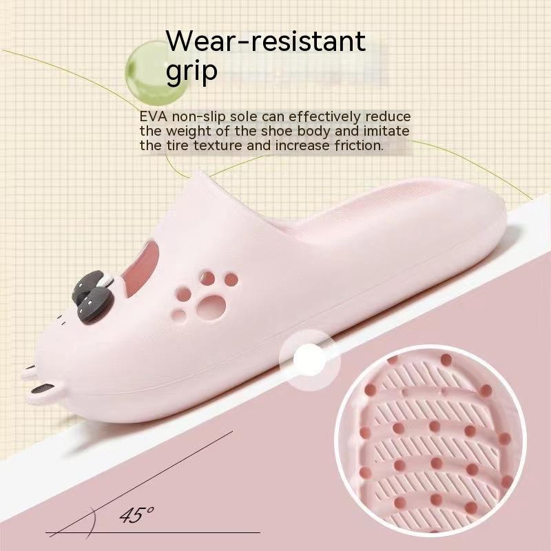 Dép Đi Trong Nhà Nhẹ Nhàng Đế Mềm Họa Tiết Hoạt Hình Dễ Thương Cho Nữ