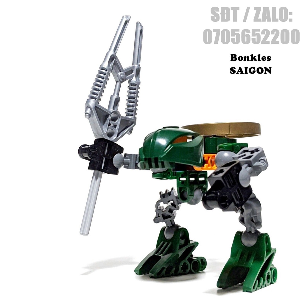 Đồ Chơi Mô Hình Vintage lắp ráp LEGO Bionicle Rahaga 4879 Iruini Chính Hãng Đan Mạch (2005)