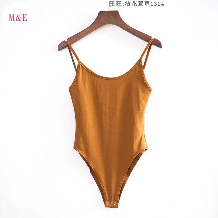 Áo Liền Quần Tam Giác Hai Dây Cổ Chữ U Khoét Sâu Màu Trơn Gợi Cảm Bán Trực Tiếp Từ Nhà Máy Cho Nữ