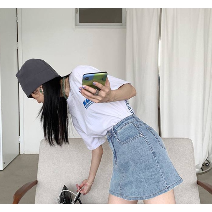 TIANLEYU Chân váy chữ A lưng cao phong cách hàn quốc 9Z23022403