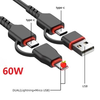 Dây cáp sạc nhanh truyền dữ liệu type-c đa năng cho apple android 5a