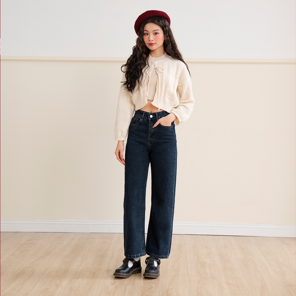 BLEUBIRD Quần jeans ống suông Klein Jeans