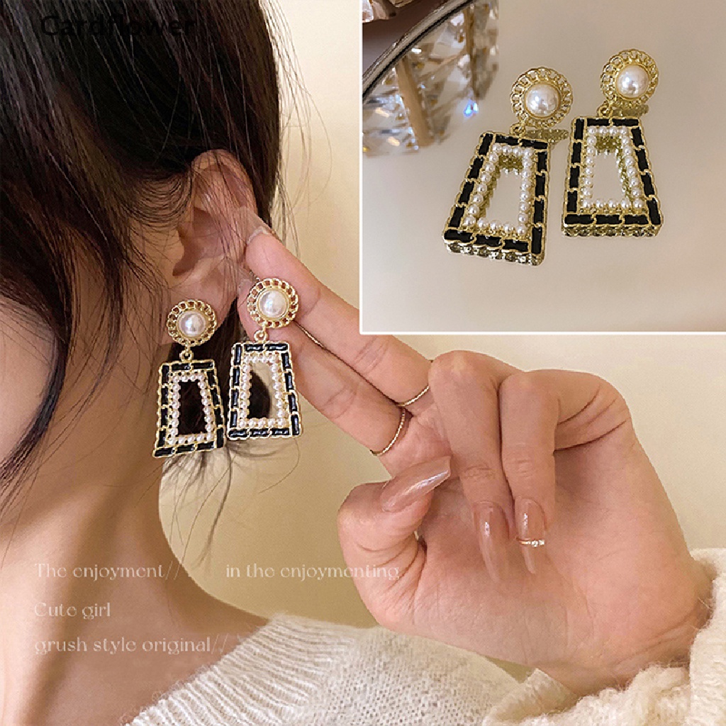 1 Cặp Bông Tai Đính Ngọc Trai Phong Cách Cổ Điển Cho Nữ 1 Cặp