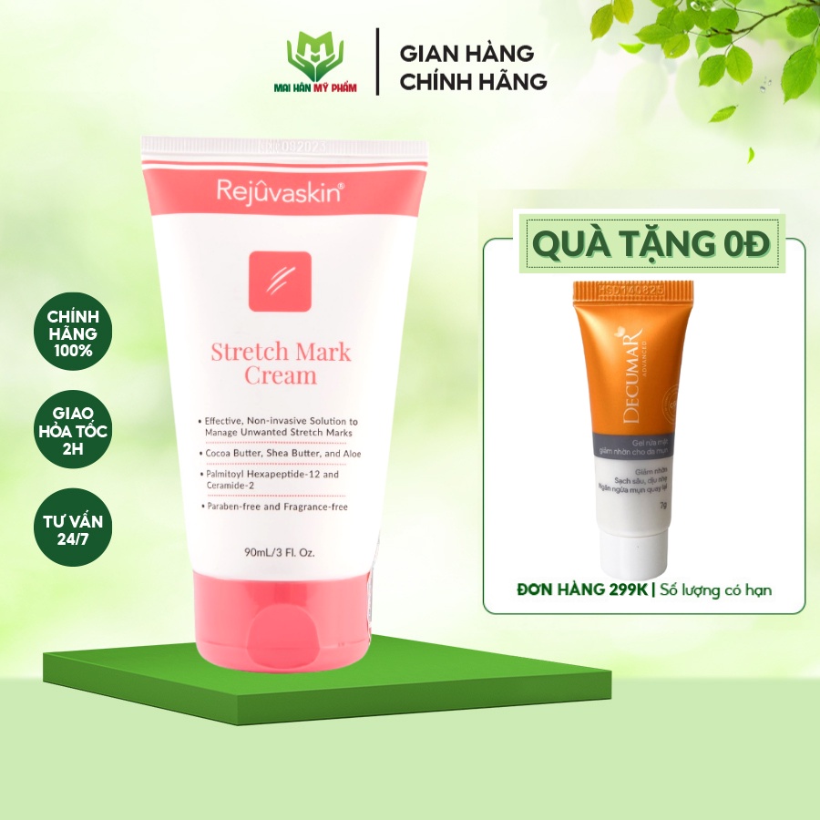 Kem phòng ngừa và làm mờ rạn da REJUVASKIN Stretch Mark Cream 90ml