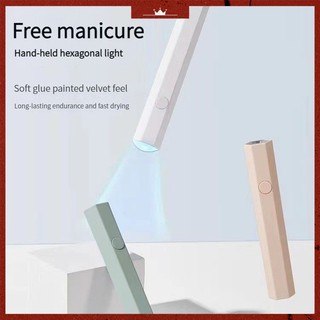 Đèn led uv sấy khô sơn móng tay mini cầm tay có thể sạc lại bằng cổng usb