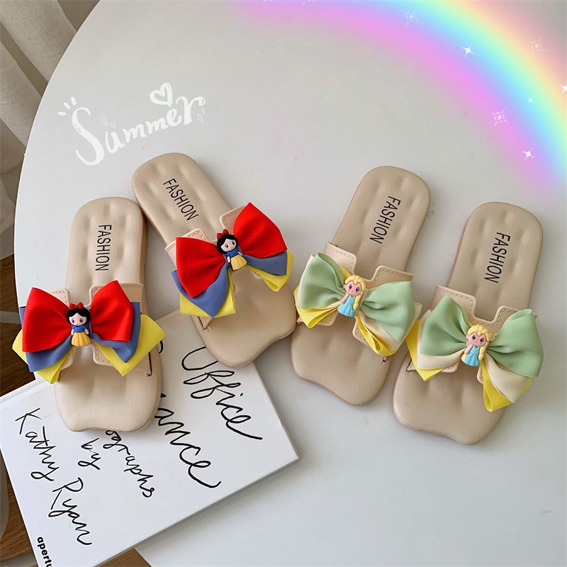 Milo Dép Sandal Công Chúa Đế Mềm Chống Trượt Đính Nơ Dễ Thương Cho Bé Gái