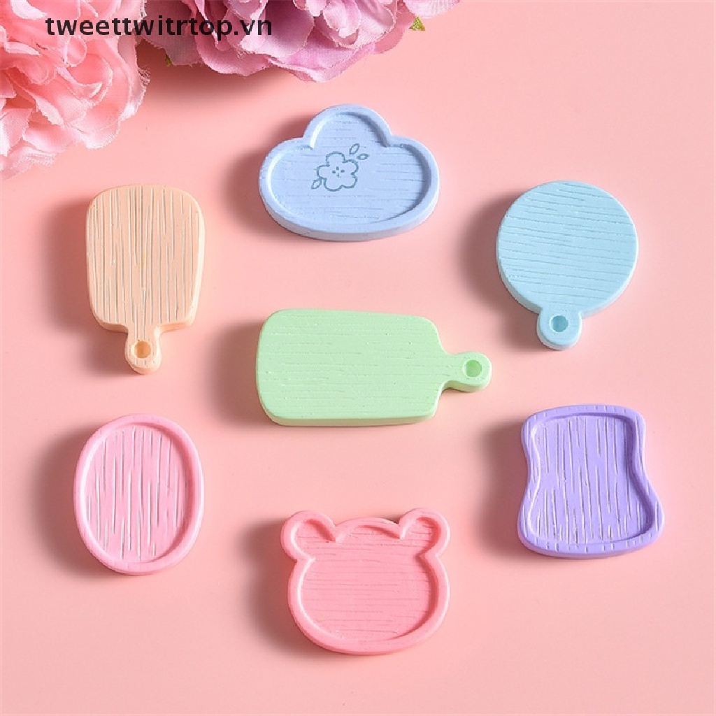 Set 3 Khay Đựng Thức Ăn Tỉ Lệ 1: 12 Dùng Trang Trí Nhà Búp Bê