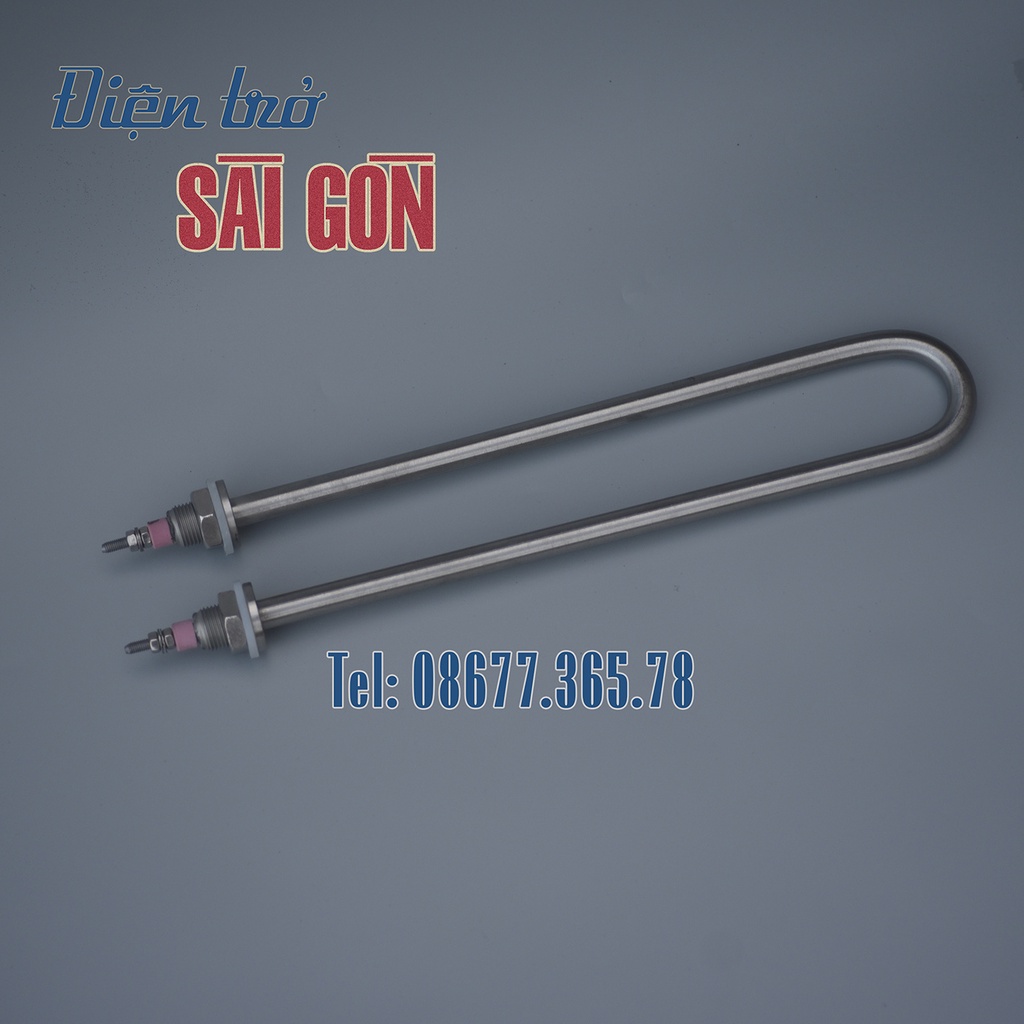 Điện trở đun nước chữ U đơn chiều dài 25cm công suất 3Kw