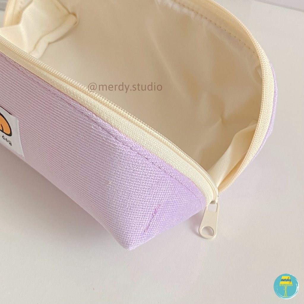 Túi bút Bread Pencil Case siêu to vải nhung mềm mịn