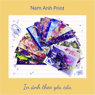 In ảnh theo yêu cầu, ép lụa , ép plastic chất lượng cao cỡ 9x5.4