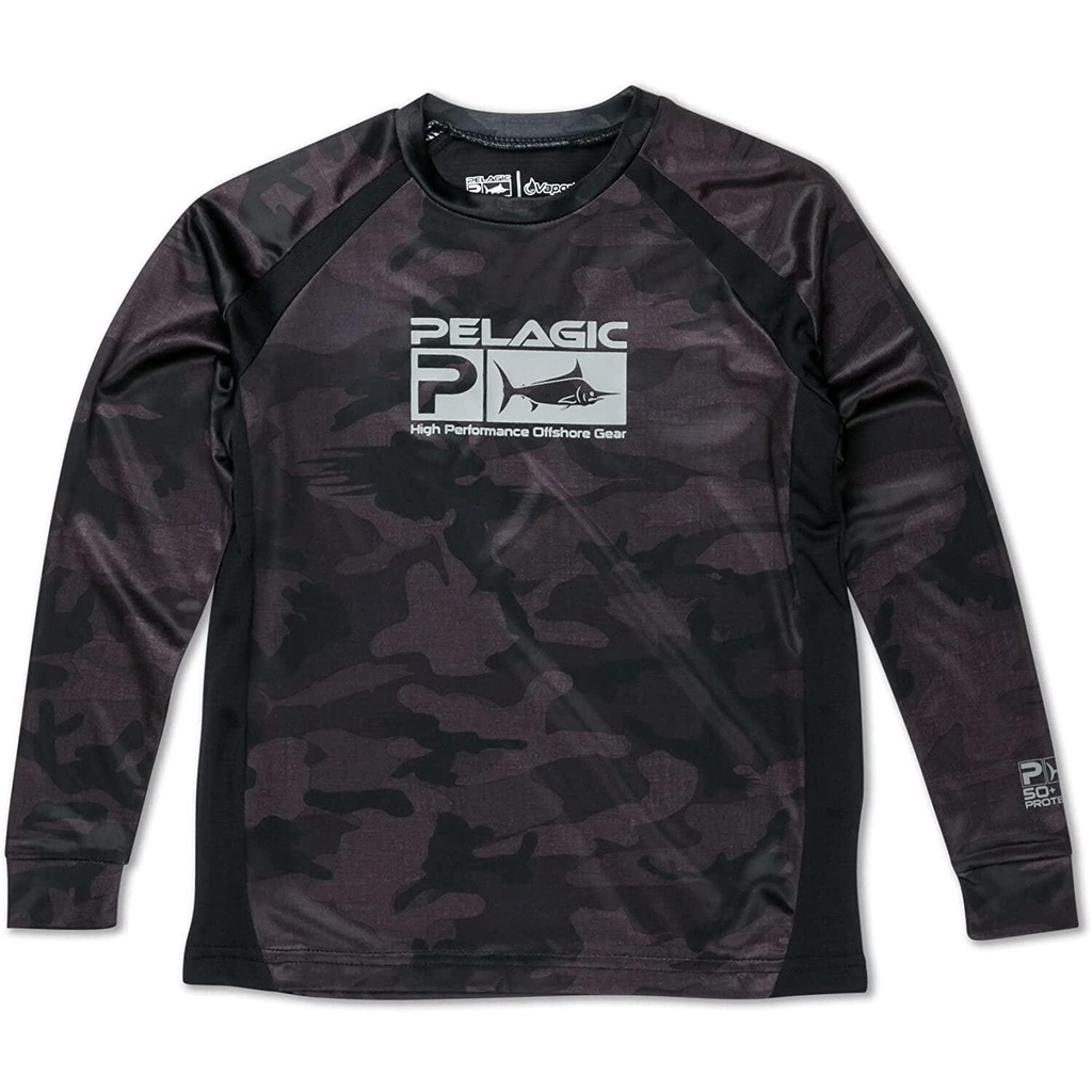 Áo Câu Cá PELAGIC Vaportek Tay Dài Họa Tiết Rằn Ri Chất Lượng Cao