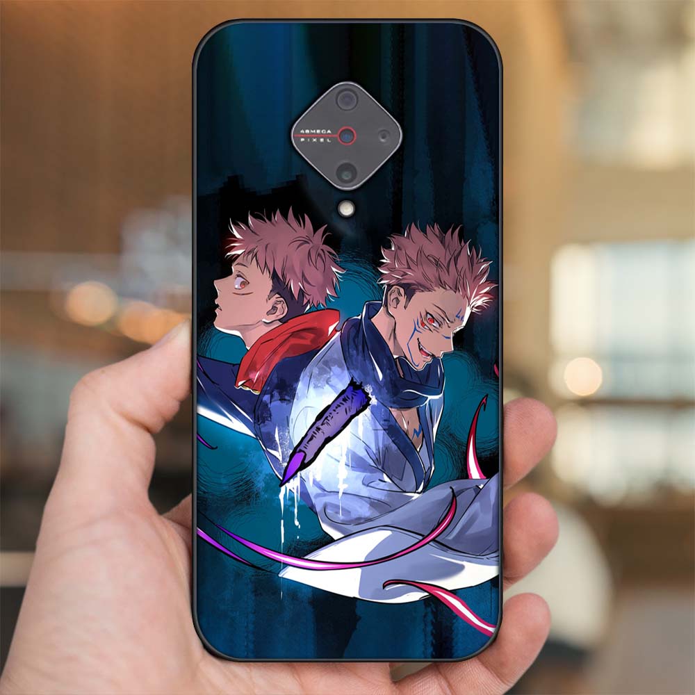 Ốp lưng Vivo S1 Pro viền đen in hình Sukuna Yuji Jujutsu Kaisen Chú Thuật Hồi Chiến