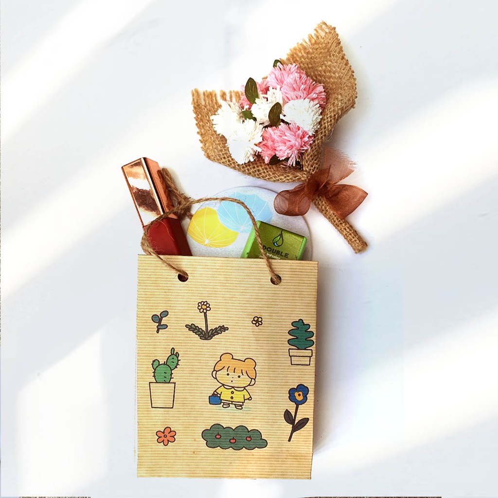 Túi Xách Quà Tặng bằng giấy cứng handmade mẫu 6, đựng quần áo, Gói Quà đẹp, sang trọng chất lượng cao