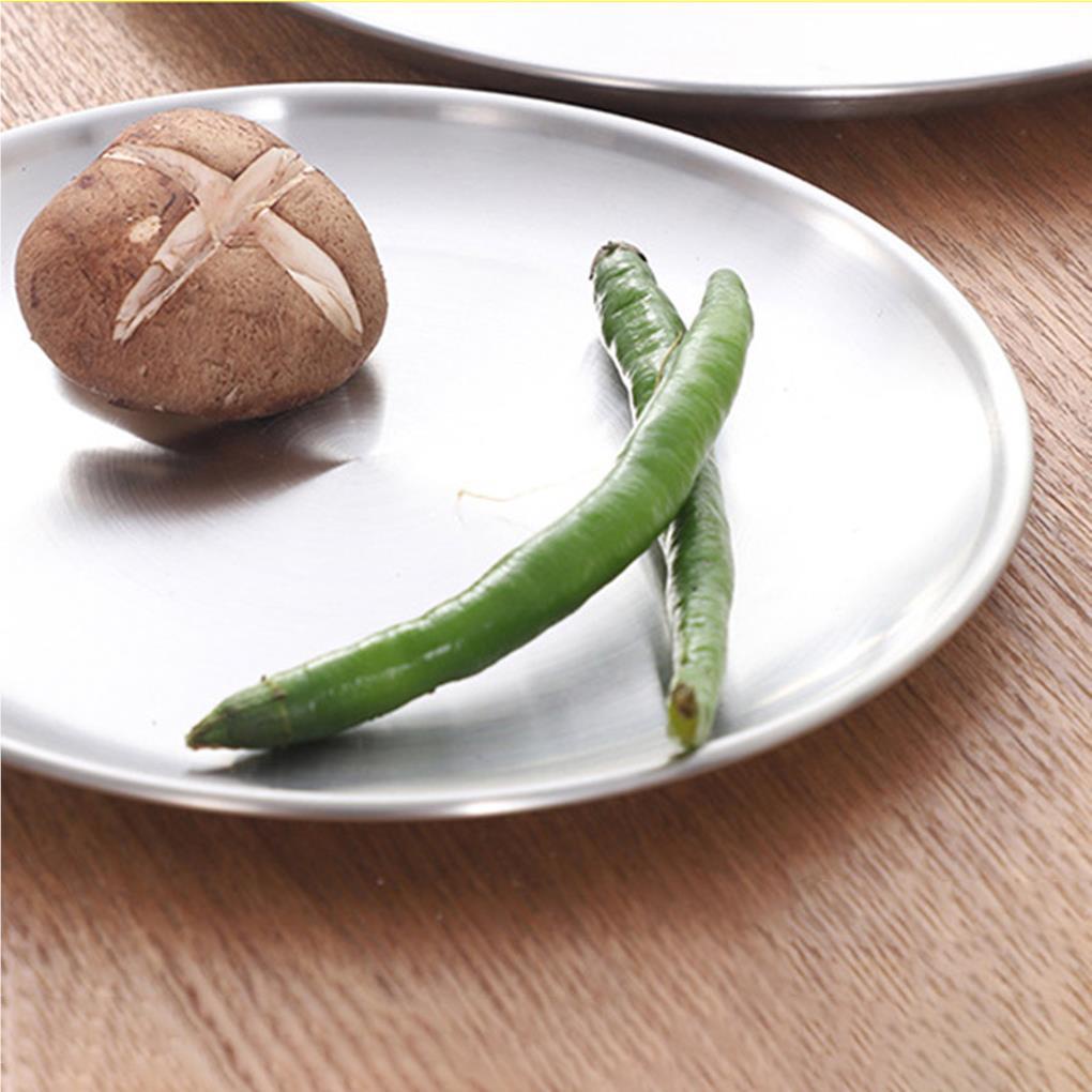 Đĩa Đựng Thức Ăn Bằng Thép Không Gỉ Tiện Dụng Khi Đi Cắm Trại