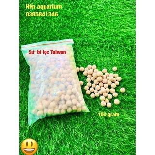 Vật liệu lọc cho hồ cá sứ bi Taiwan : sứ lọc cao cấp túi 100 gram