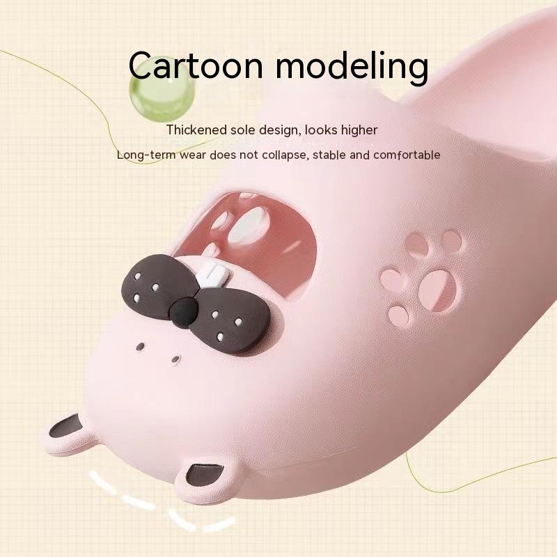 Dép Đi Trong Nhà Nhẹ Nhàng Đế Mềm Họa Tiết Hoạt Hình Dễ Thương Cho Nữ