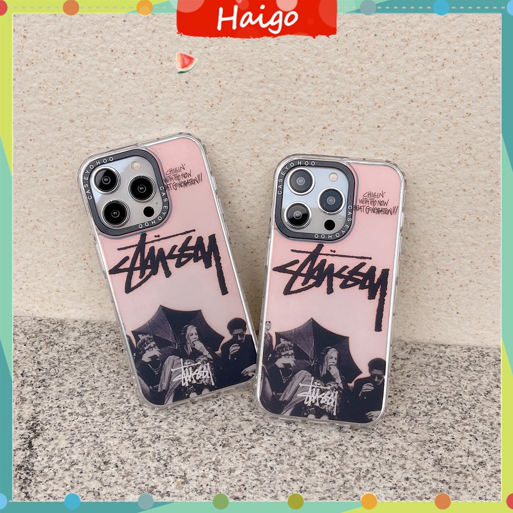 Ốp Điện Thoại Nhựa Cứng IMD In STUSSY LOGO Fahion Cho iPhone14 13 12 Mini 11 PRO MAX 6 / 6s 7 / 8plus SE2 X / XS XR XSMAX #Phụ Kiện Hg5714457144 Chất Lượng Cao