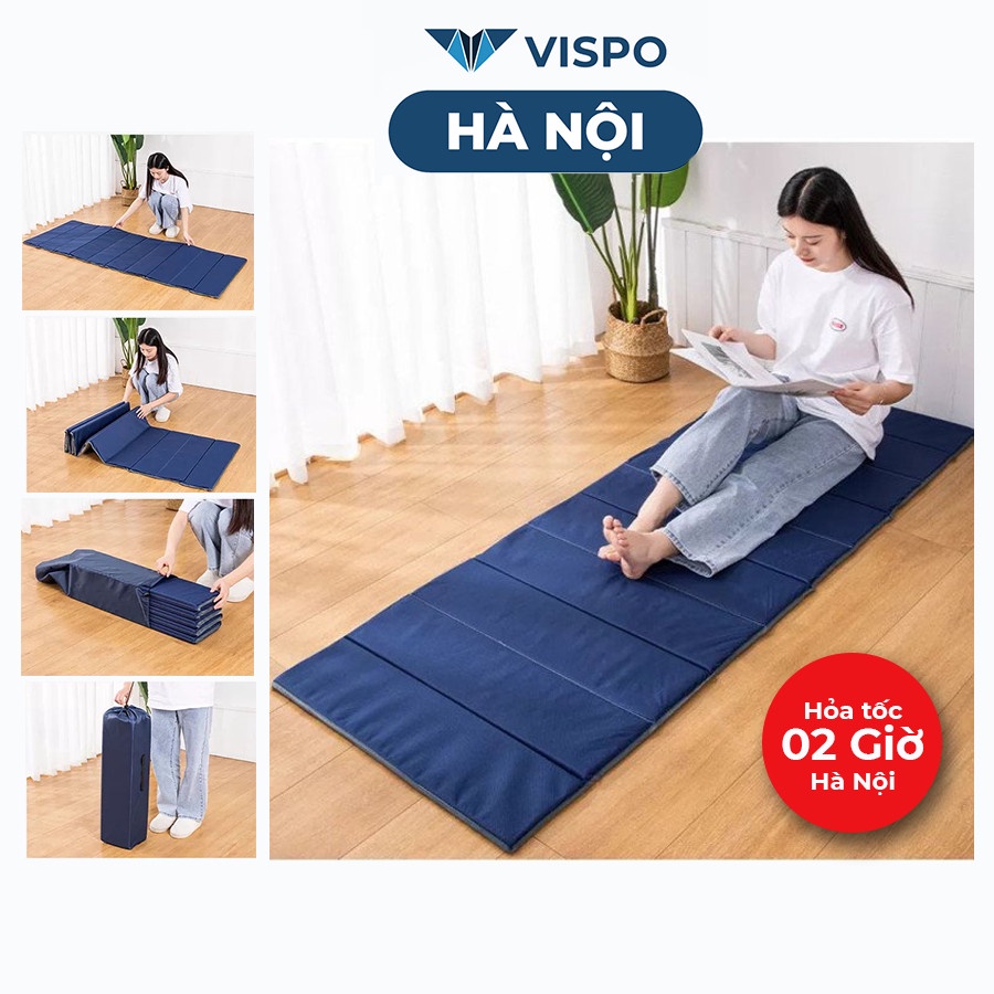 chiếu thảm ngủ trưa văn phòng gấp gọn kích thước 190*70cm hiệu Vispo.