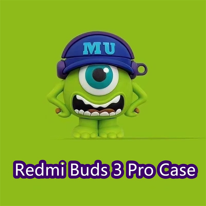 Hàng Có Sẵn! Vỏ Bảo Vệ Hộp Sạc Tai Nghe Redmi Buds 3 Pro Màu Trơn Họa Tiết Nhân Vật Hoạt Hình Dễ Thương