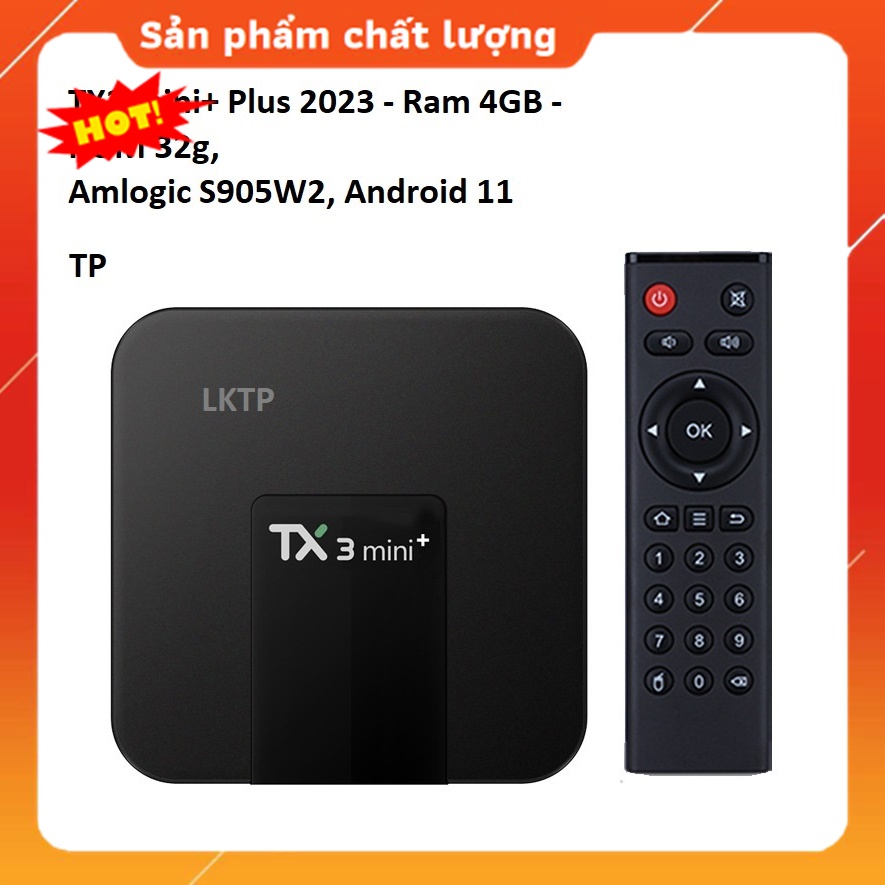 Android TV Box TX3 mini+ Plus 2023 - Ram 4GB ROM 32g, Amlogic S905W2, Android 11