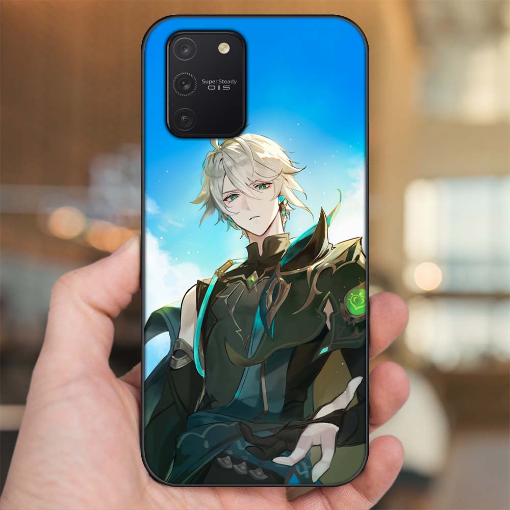 Ốp lưng Samsung S10 Lite viền đen in hình Alhaitham Genshin Impact