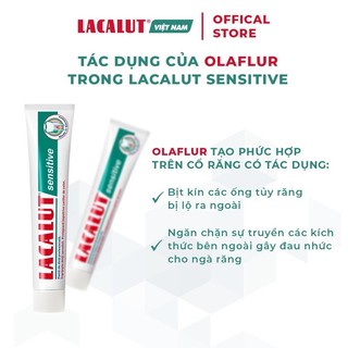 Kem đánh răng chống ê buốt Lacalut Sensitive