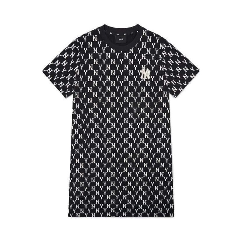 Váy monogram MLB cổ tròn