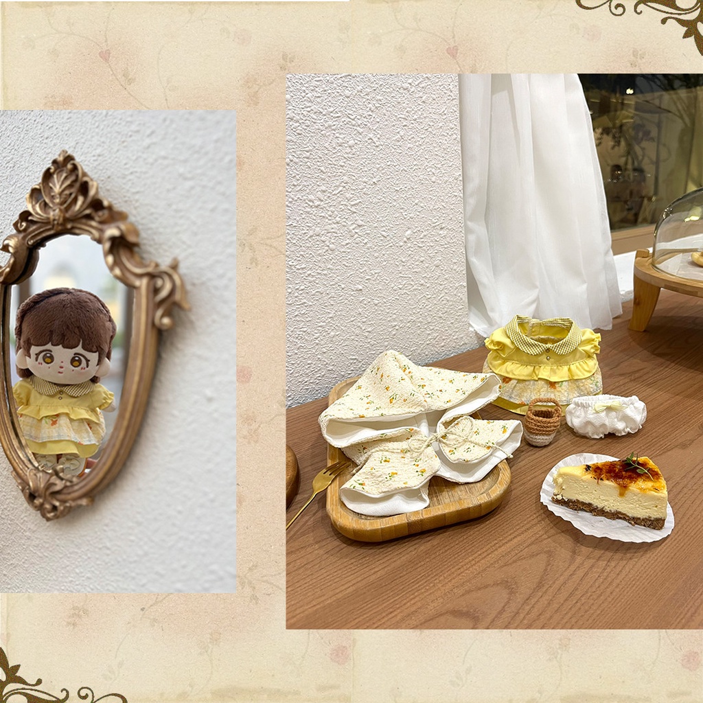 Outfit  Doll 15cm 20cm - Set "Celandine" - BST 🍃𝓯𝓪𝓲𝓻𝔂 𝓯𝓸𝓻𝓮𝓼𝓽 🍃
