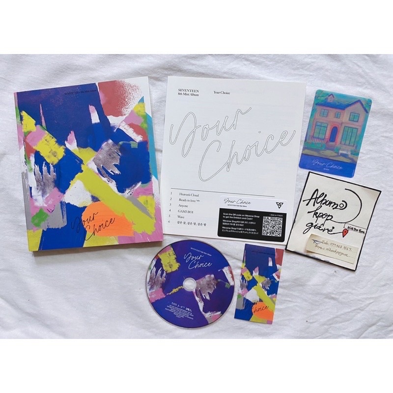 Seventeen 8th Mini album Your Choice đã khui seal, gồm photocard