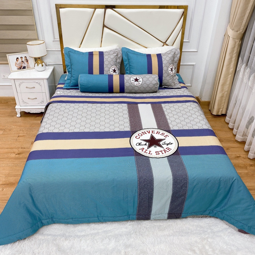 BỘ CHĂN GA GỐI TRẢI GIƯỜNG COTTON LIVING CHẦN BÔNG ( ĐƯỢC CHỌN MẪU )