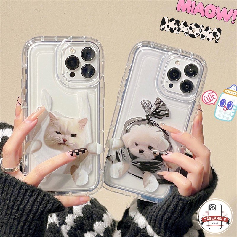 Ốp Lưng TPU Silicone ChốNg SốC HìNh Con CúN Cho IPhone 11 14 13 12 Pro MAX XR 7Plus 8Plus 6 6S Plus X XS MAX