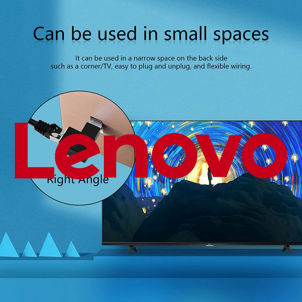 Bộ chuyển đổi mạng LENOVO sunflower 100M RJ45 90 độ từ đầu cắm sang ổ cắm