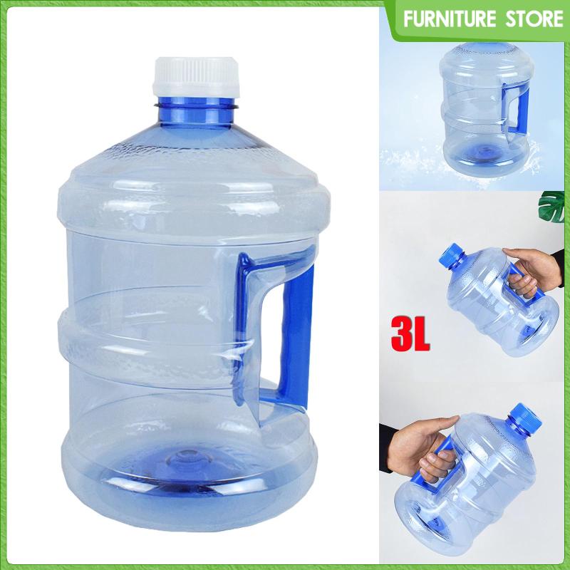 Bình Đựng Nước Khoáng 3L Có Thể Tái Sử Dụng Dễ Dàng Mang Theo Hình Tròn Dùng Khi Nấu Ăn
