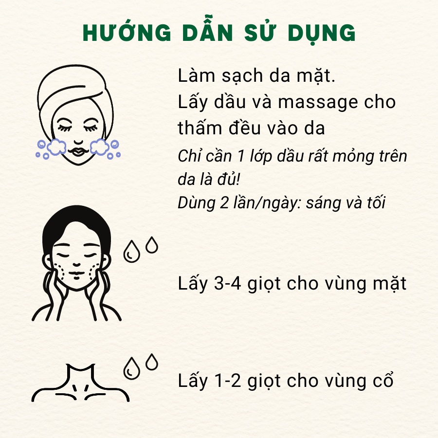 Dầu dưỡng cho da nhờn và hỗn hợp VITABOX Light Serum Face Oil, dưỡng ẩm ngừa mụn sáng da- 30mL | BigBuy360 - bigbuy360.vn