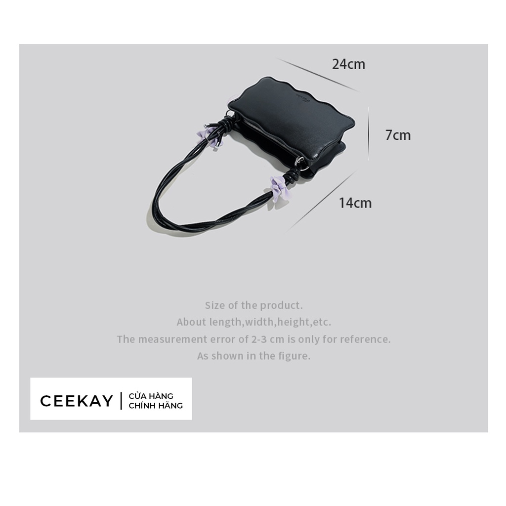 Túi Ceekay chính hãng | Túi xách nữ cao cấp, túi đeo vai, túi lượn sóng hot trend - Full box - CK15