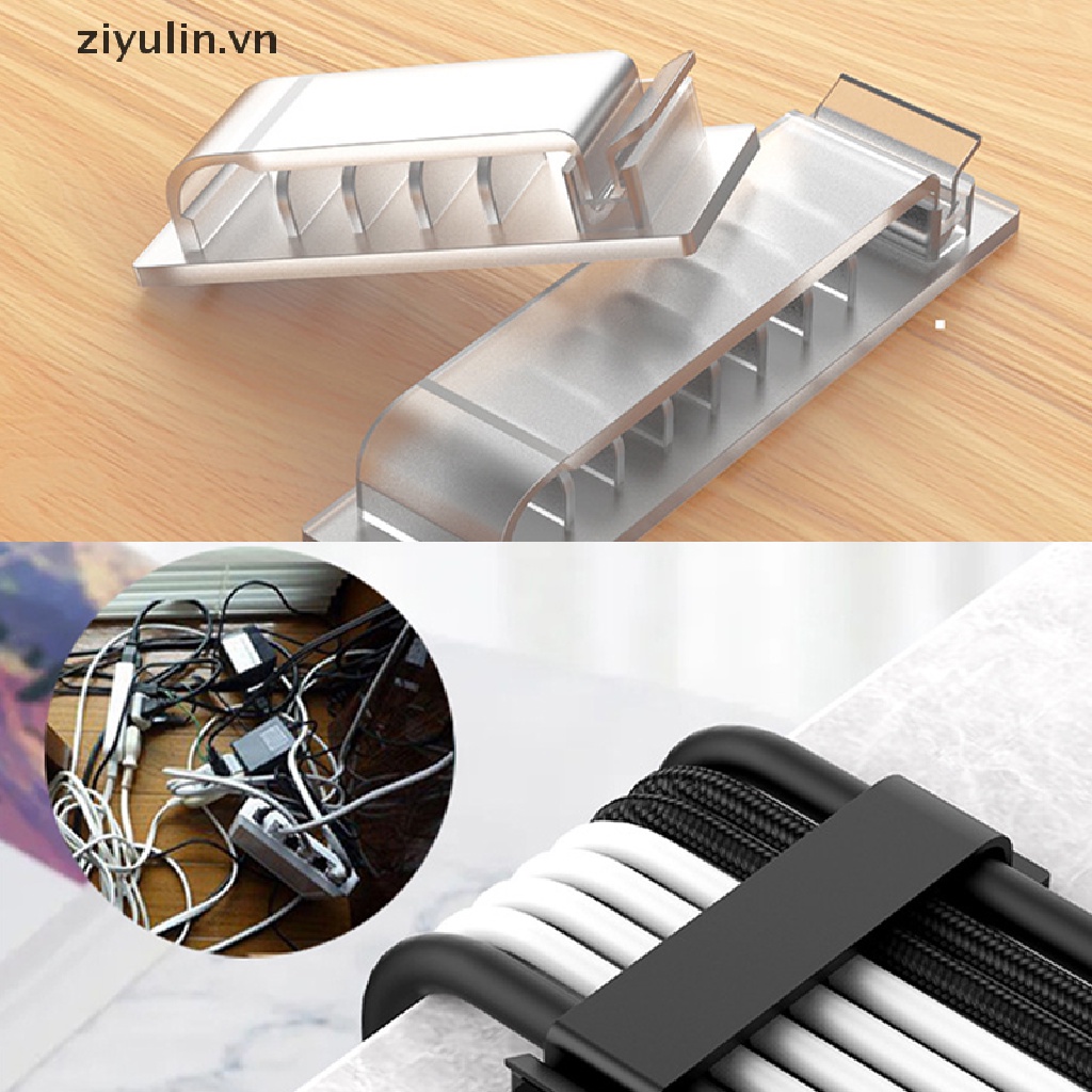 Kẹp Cố Định Dây Cáp USB / Tai Nghe / Dây Cáp Để Bàn ziyulin