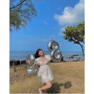 Đầm bigsize tay phồng cột nơ sau sexy quyến rũ ( Thời trang Vicky G - Anitagreen ) HN0223