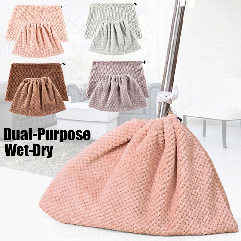 Khăn Lau Khô Và Ướt Bằng Vải Nhung San Hô Mềm Mại Thấm Hút Nước Mạnh Có Thể Tái Sử Dụng Cho Cửa Sổ / Trần Nhà