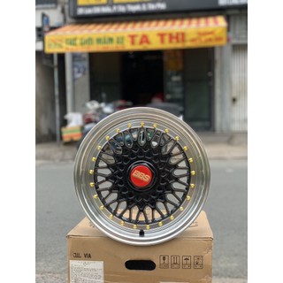 Vành mâm đúc ô tô 14 inch BBS lắp Chervolet Spark - Kia Morning