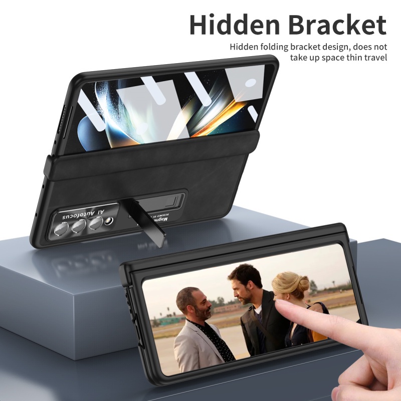 Ốp Điện Thoại Da Gấp Gọn Kiểu Doanh Nhân Chất Lượng Cao Cho Samsung Galaxy Z Fold 3 Flod 4 Fold2