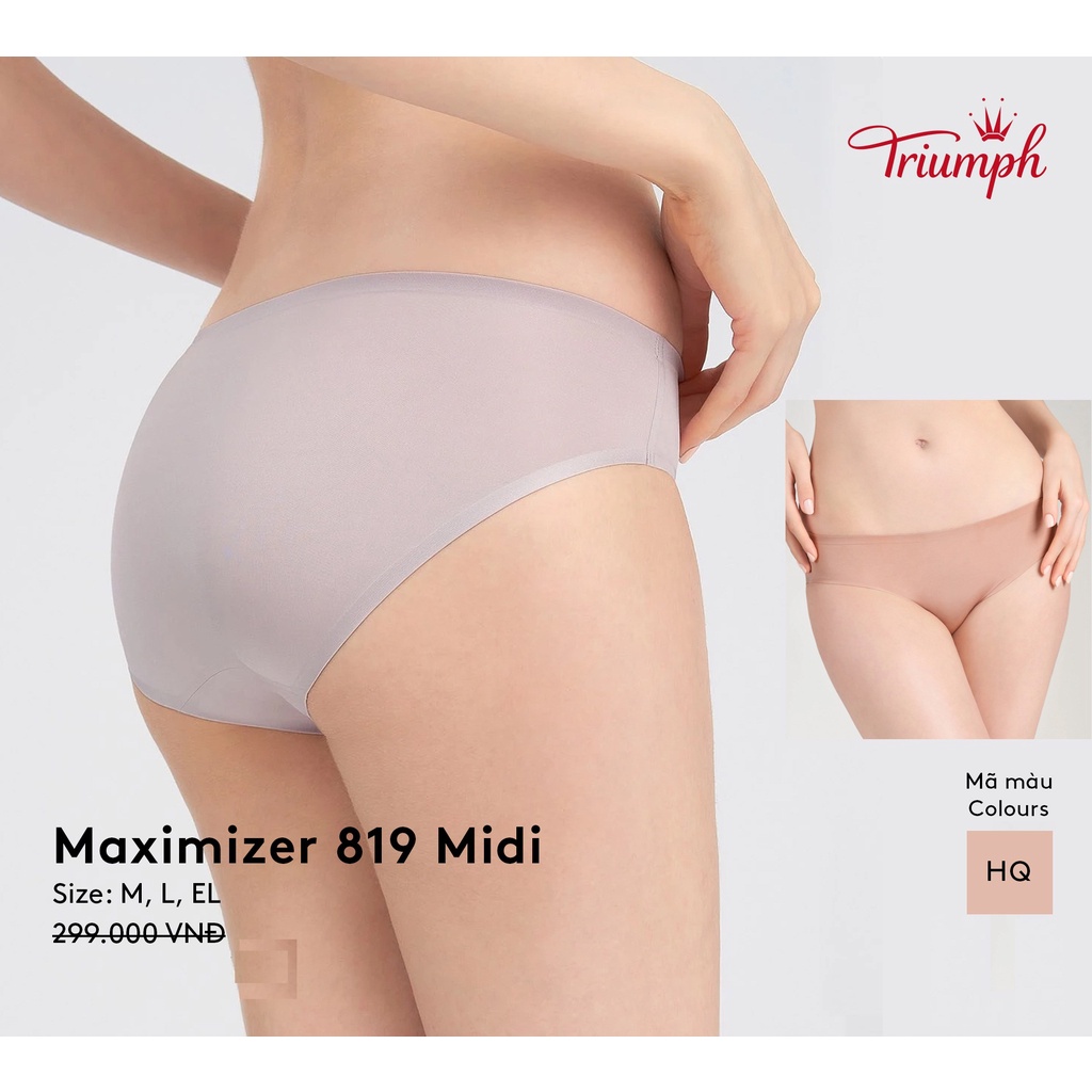 Quần lót ôm Triumph MAXIMIZER 819 MIDI – Giá gốc 299.000 - Hàng chính hãng 100%